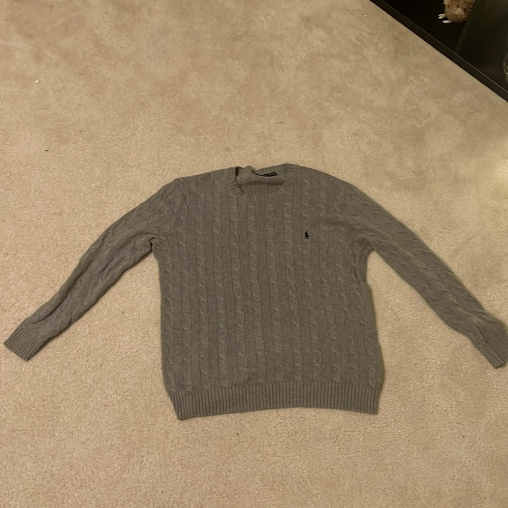 Polo Cable Knit Sweater